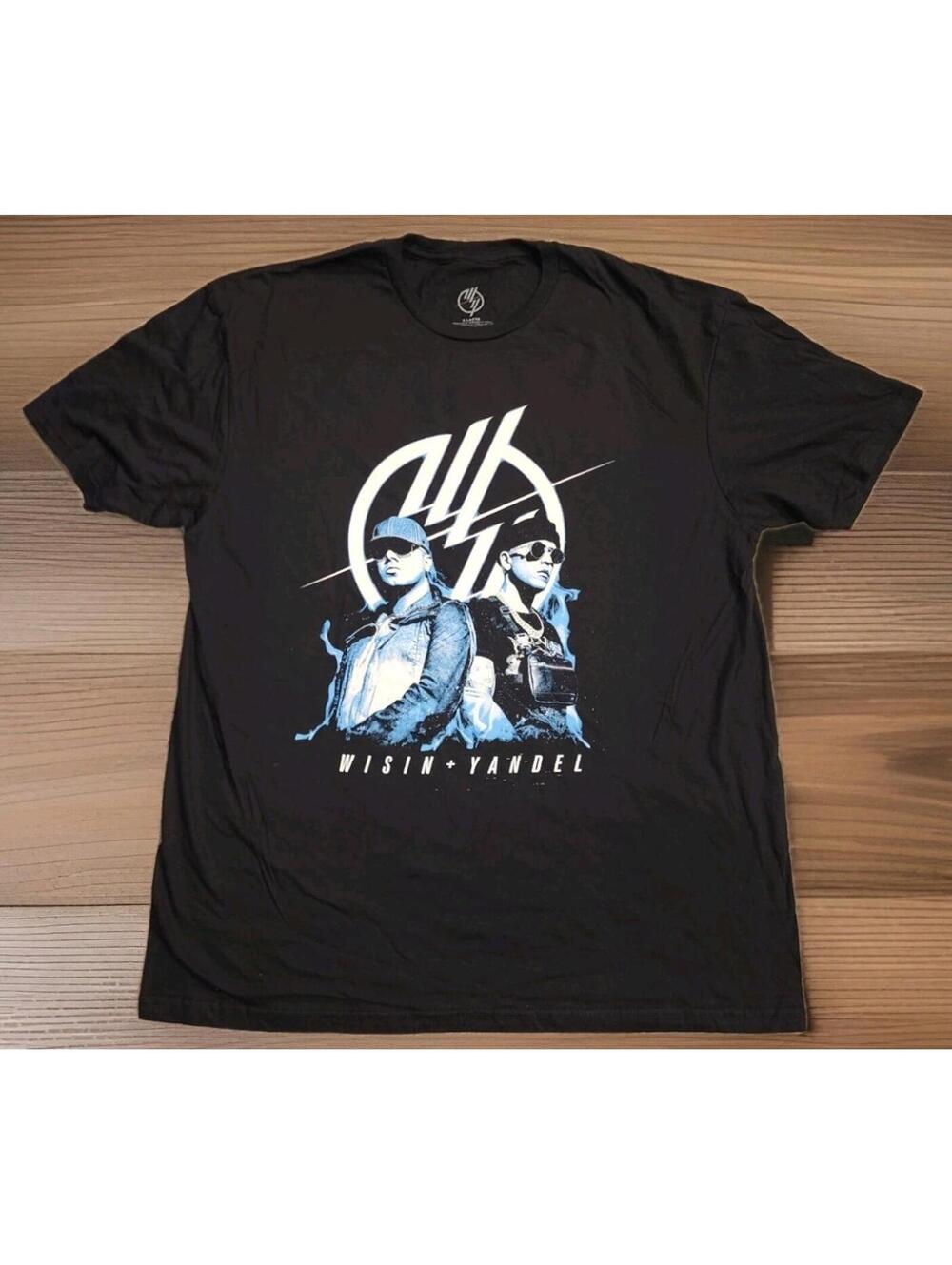 Wisin y Yandel Reggaeton La Ultima Mision World Tour Rap T-Shirt Mens XL (045)